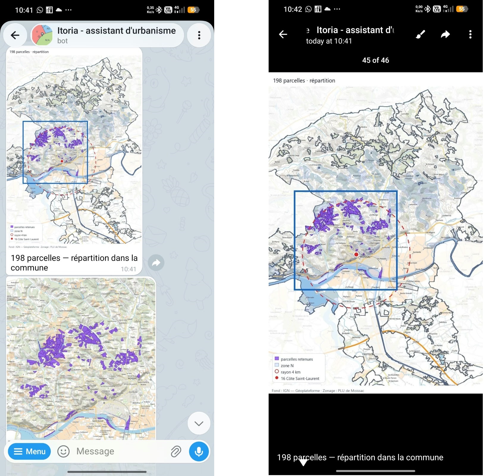 Une question à plusieurs conditions et la réponse cartographiée